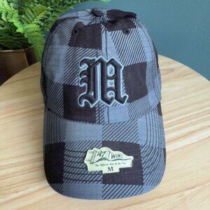 Missouri State Bears 47 Twins Plaid Baseball Cap M Gothic Black/Gray